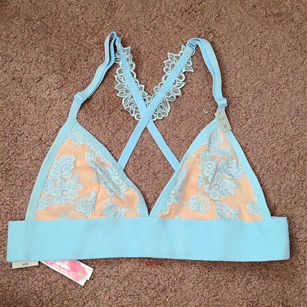 Pink unlined bralette